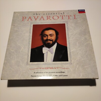 LUCIANO PAVAROTTI The Essential 1990 UK vinyl LP best of Nessun Dorma Volare