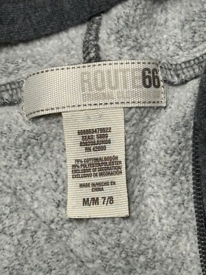 VTG Route 66 Girls Y2K Full Zip Hoodie w/ Sparkle Graphics Kids