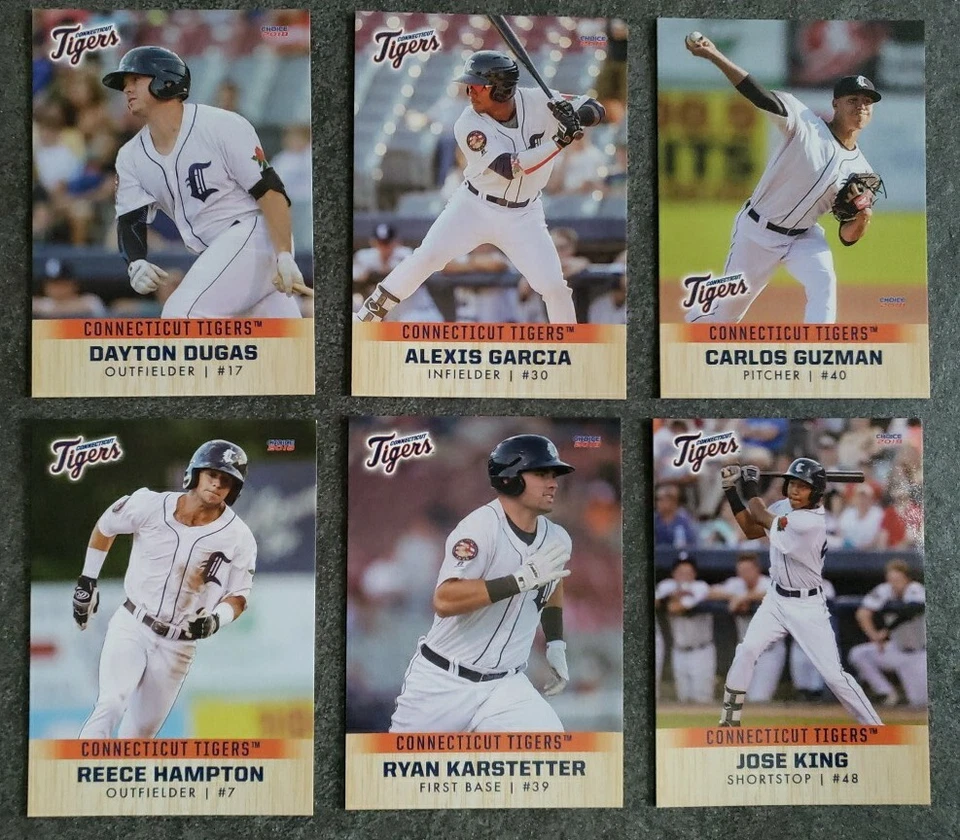 2018 Connecticut Tigers SINGLE CARDS from Team Card Set - CHOOSE YOUR PLAYER - Image 3 of 4
