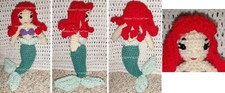 Boutique CROCHETED STUFFED DISNEY PRINCESS LITTLE MERMAID ARIEL DOLL - 9"