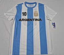 Messi Jersey World Cup Jersey Soccer AFA Offical Sz Lrg Adidas Nike 10 Argentina