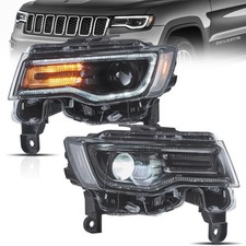 Headlights Fit for 2014-2022 Grand Cherokee, LED Front Lights