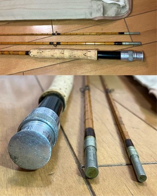 HARDY Fly Rod Palakona Deluxe Bamboo #5 9ft 3 pieces Fly Fishing