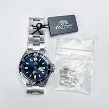 Orient Ray II Blue Dial Automatic Watch Made In Japan Stainless Steel 200 M
