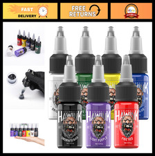 7 Colors Tattoo Ink Set 1/2oz 15ml Pigment Kit for Professional Tattoo Supplie