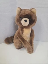 Vintage 1979 Dakin Hugging Raccoon 9” Tall Plush Stuffed Animal