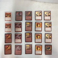 MTG Lote de 20 Cartas Rojas Llamas Tribales Batalla cuesta arriba Juegos Mixtos