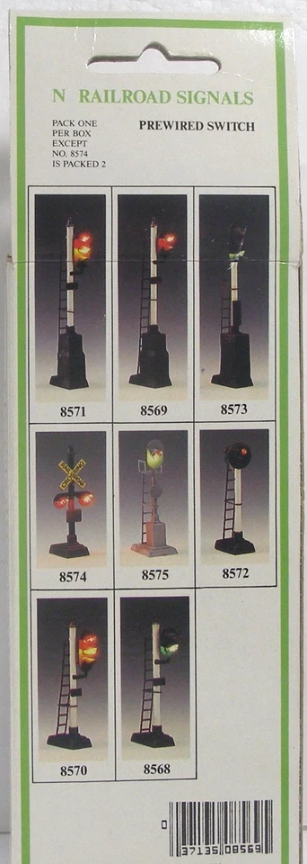 Model Power Model RR N Scale Accessories #8572 4-Way Prewired Switch C8C - Image 3 of 3