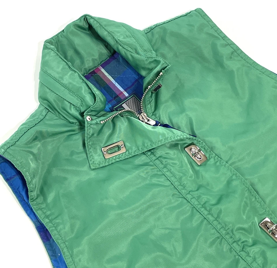 Chaleco Vintage Ralph Lauren Marino Vela Verde Para Mujer Talla Mediana Foto 3 de 4