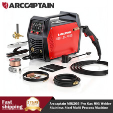 ARCCAPTAIN 205A 6-in-1 MIG Welder, APP Control, 120V/240V, Synergic MIG/Gasless