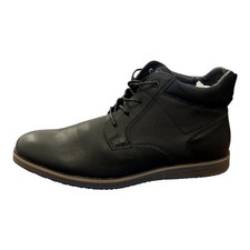 Nunn Bush Men's Circuit Plain Toe Chukka Boots Black Synthetic - Size 11.5 M