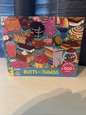 Ceaco 500 Piece Brian Cook Art Puzzle "Butts on Things" Food 18" x 24"