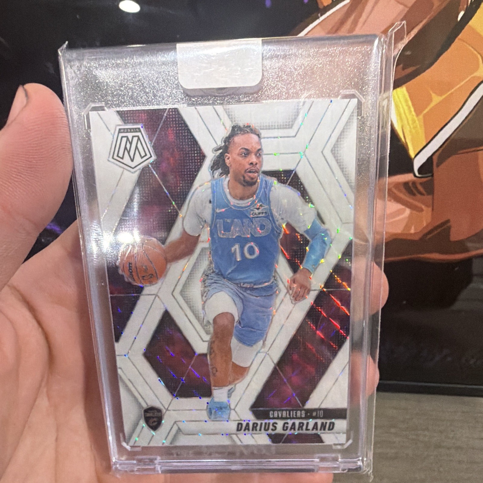 Panini 2024-25 Mosaic Darius Garland #189 Cavaliers White Mosaic Prizm /25