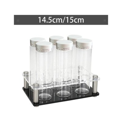 Kaffeekeller mit Trichter Kaffee Vorratsbehälter transparent 6 Tuben für