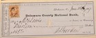 1867 Delaware Ohio, National Bank, (4) Checks, Stamps, Delaware County — photo 5