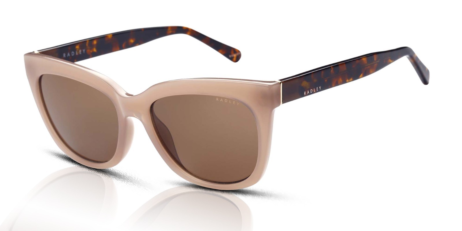 Radley RDS-GREENWICH Women's Sunglasses 172 Milky Nude/Oak lamination/Brown