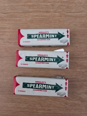 3x10 Spearmint Kaugummi Dragees Wrigley´s