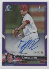 2018 Bowman Draft Chrome Pick Purple Refractor 144/250 Griffin Roberts Auto c5r