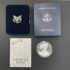 2001 W American Eagle One Ounce Silver Proof Coin w/ Original Box & COA