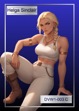 Helga Sinclair - Sexy Waifu Card -Custom DIY Fan Art Card Common DVW1-003