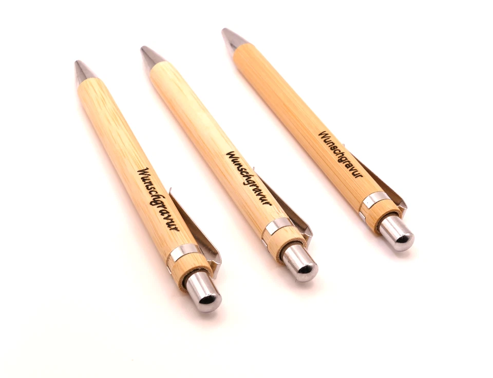 Kugelschreiber personalisiert mit Wunschtext ab 1 Stück - Stift mit Gravur - Bild 3 von 4