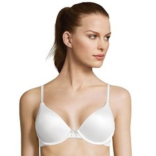 Maidenform Women's Comfort Devotion Demi Bra, White, 36D NWT