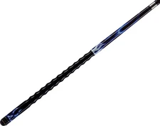 Stealth STH04 Black Stain w/ Blue Flame Overlay Pool/Billiards Cue Stick