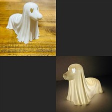 3D Printed Fun Dashhund Sausage Dog Tea Light Holder Ghost Cover Dog Led Gift