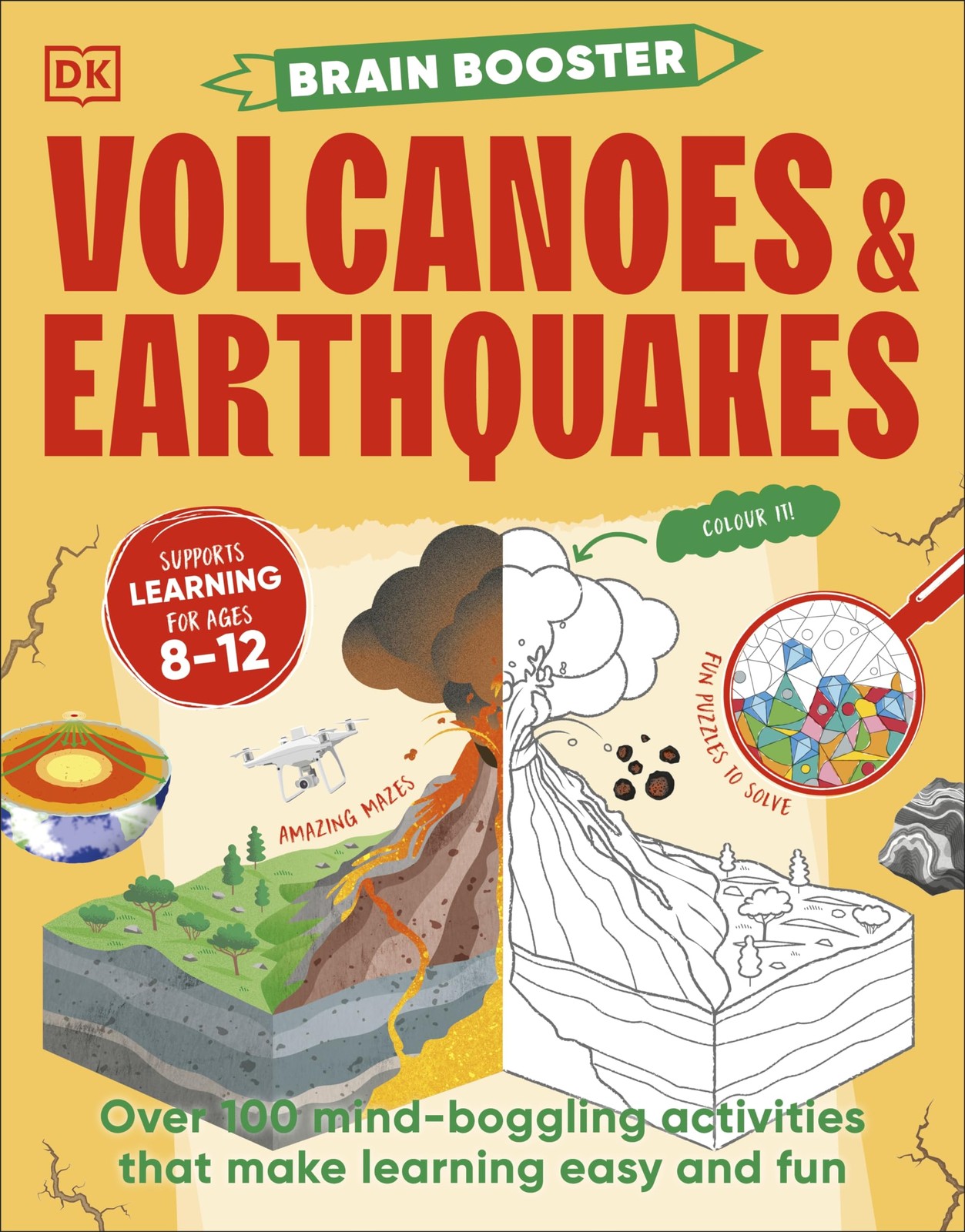 Brain Booster Volcanoes And Earthquakes : Over 100 Mind-Boggling Activities That Make Learning Easy And Fun Dk - Image 6