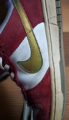 Nike SB Dunk Low Pro Shanghai 2004 Rare VTG Red Gold White 304292