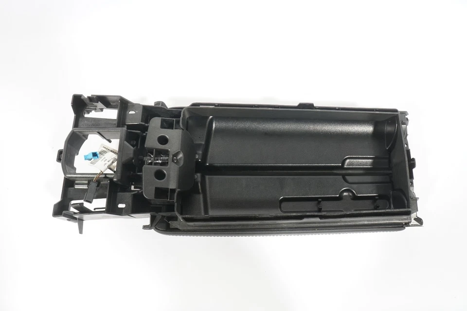 10-13 MERCEDES BENZ E350 W212 Consola central delantera Cuero Negro Apoyabrazos Tapa OEM Foto 4 de 4