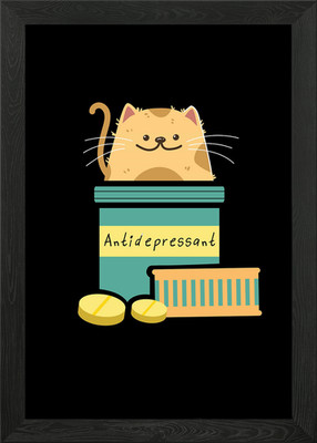 Cat Lover Cat Mom Kitty Framed Wall Art Poster Canvas Print Picture