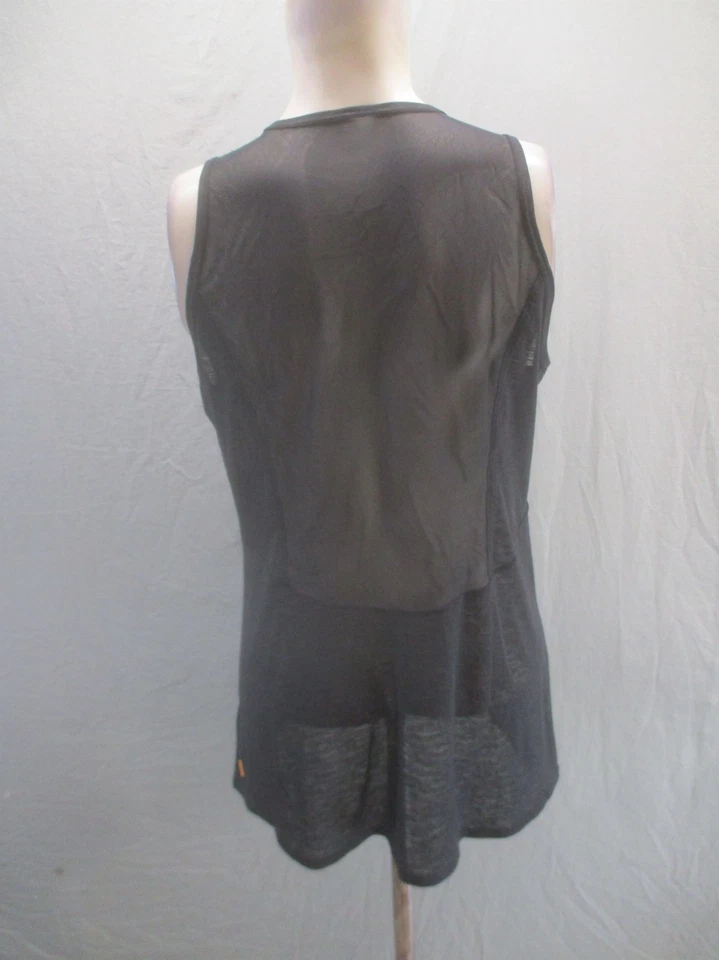 Camiseta sin mangas Lucy talla M negra cuello redondo ropa deportiva para mujer 711 Foto 4 de 4