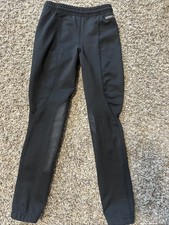 Kerrits Kids Pull On Riding Breeches Size Small Black Stretch