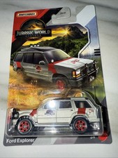 Matchbox Jurassic World Rebirth- Ford Explorer (Grey/Red) JGL59