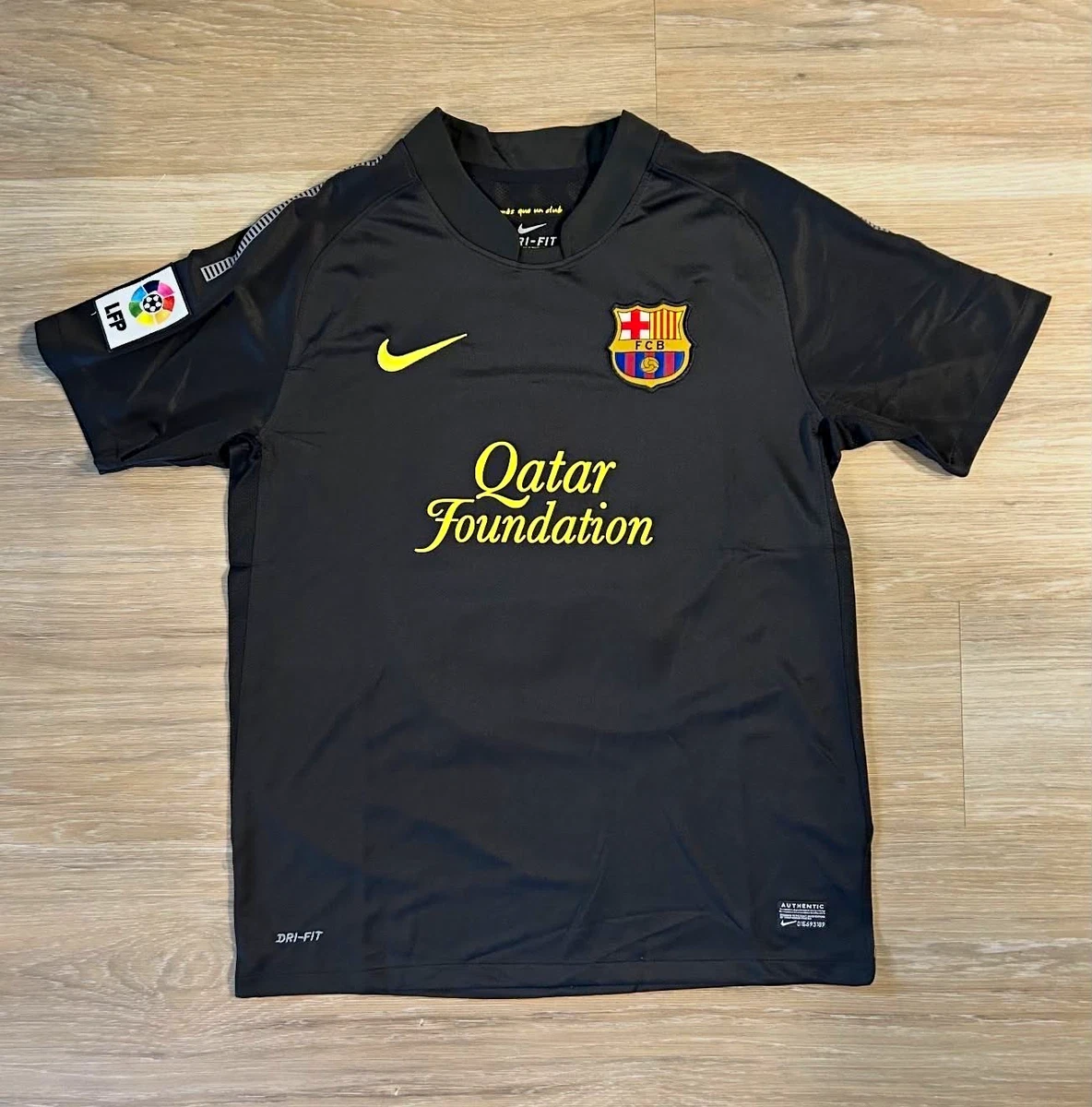 Barcelona Away Jersey Black for sale | eBay