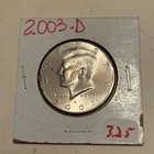 2003-D HALF DOLLAR - UNC CONDITION - COMBINED SHIPPING