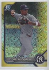 2022 Bowman Yellow Mini-Diamond Refractor 9/75 Alexander Vargas #BCP-140 x7n