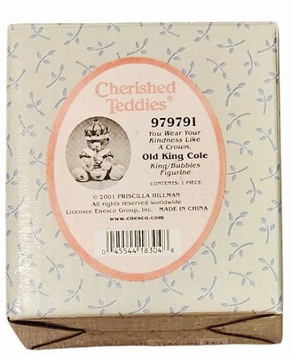 Cherished Teddies Old King Cole 979791 Enesco 2001 Figurine Vintage New 