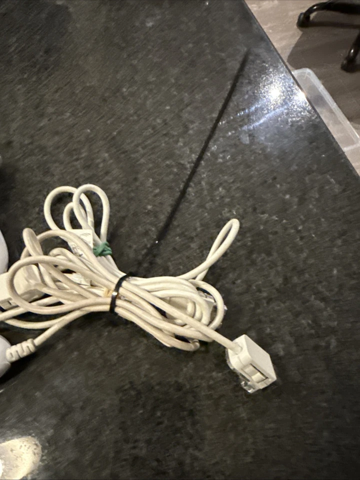 Lot of 3 Nintendo Wii White Nunchuck Controller Official OEM RVL-004 CLEAN - Image 4 of 4