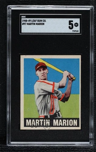 1948-49 Leaf Marty Marion #97 SGC 5 Rookie RC