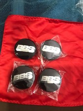 Set Of 4 Bbs Center Cap 65mm Black Silver New Fit Most Volkswagen Wheels More