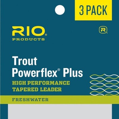 RIO Powerflex Plus Tapered Leaders 9ft - 3 pack RIO Official Dealer