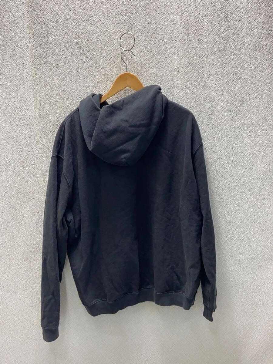 Felpa con cappuccio Maison Margiela M cotone nero tinta unita S25550 usata