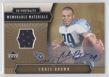 2005 Portraits Memorable Materials Signatures 5/15 Chris Brown #MMS-CR Auto 0a1