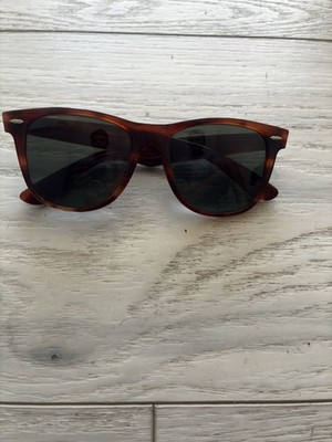 Ray-Ban (B&L) Vintage Sunglasses Wayfarer II Tortoise Square USA 54 mm