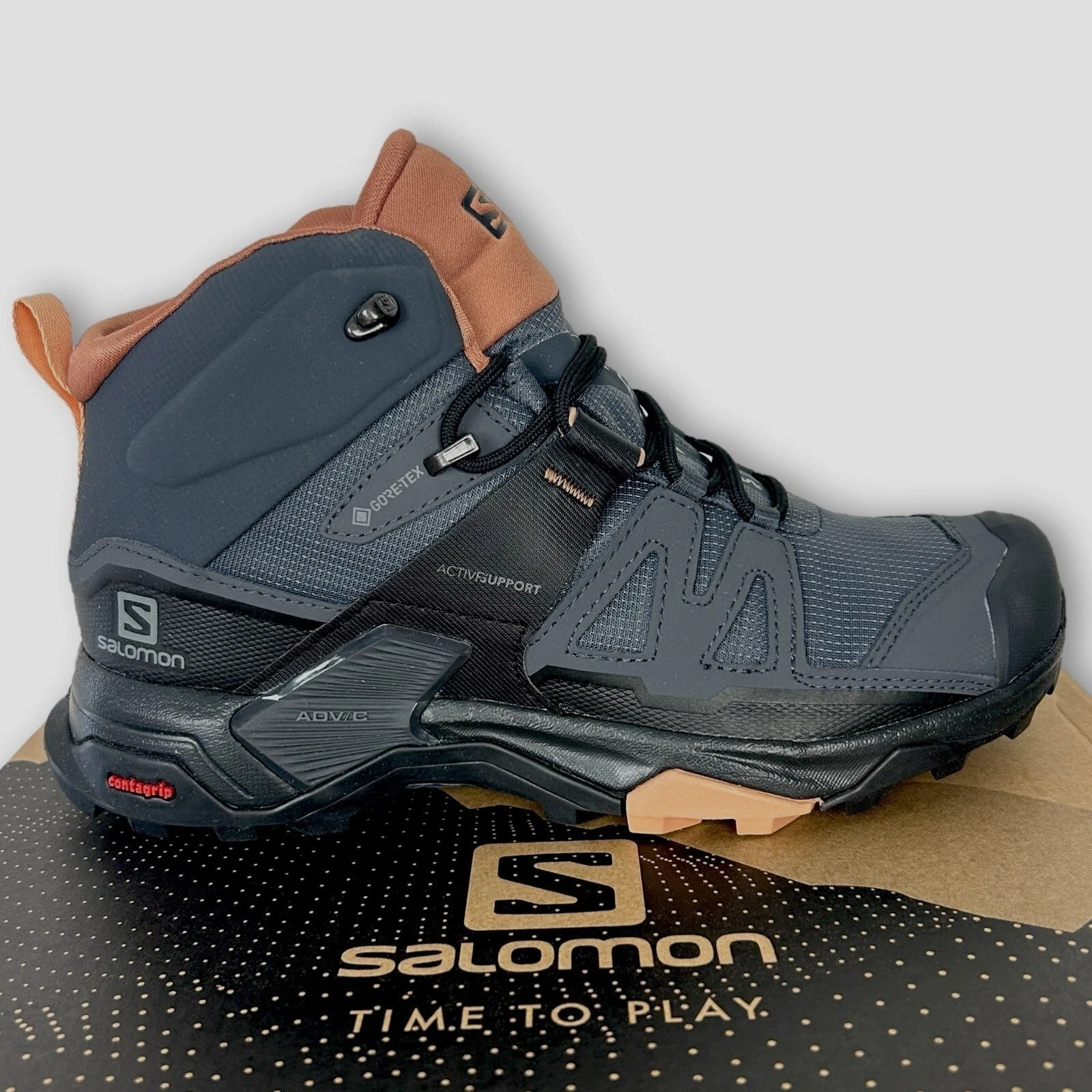 NEW Salomon X Ultra 4 Mid GTX Gore Tex Womens 9 (EU 41.33) Hiking Boots Grey
Opens in a new window o