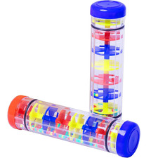 2 Pack Rainmaker Rain Stick Toy, 8 Inch Rain Sticks for Kids, Rainstick Sensory