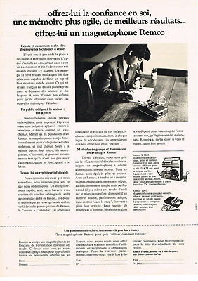 REKLAME WERBUNG 044 1975 REMCO Tonbandgerät