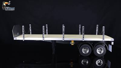 TOUCANRC 1/14 RC Semi Trailer DIY Tractor Flatbed 2Axle Truck for